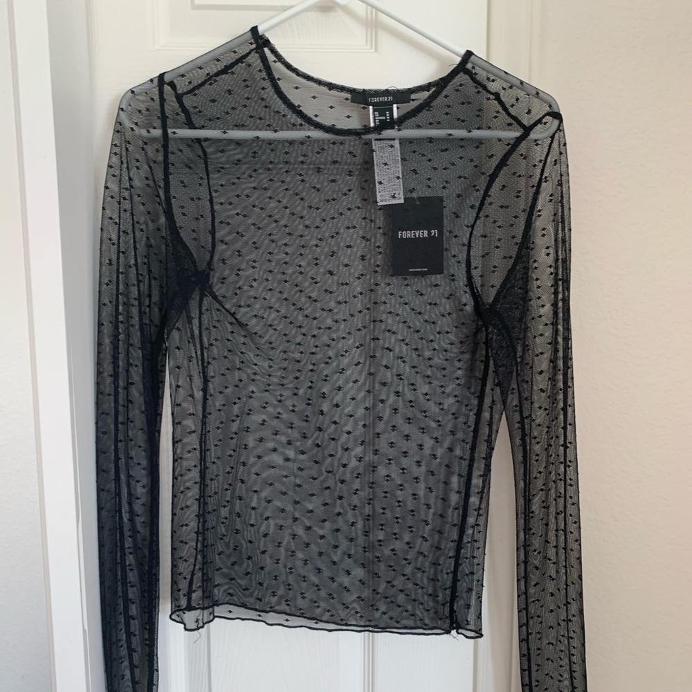 Sheer Forever 21 party top